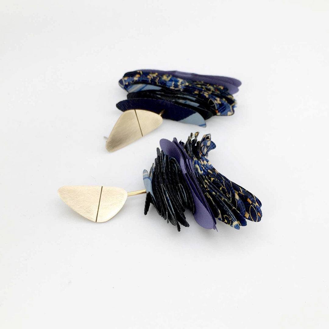 AROS PLUMA GUACAMAYO AZUL
